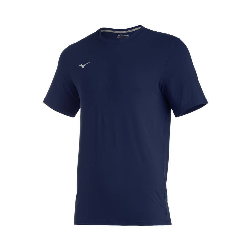 Panske Tričko Mizuno Comp Diamond Short Sleeve Crew Baseball Námornícka Modrá Vypredaj XTEU20796
